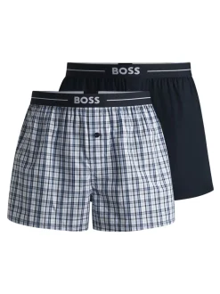 BOSS Blue 100% Cotton Lounge Jersey Shorts 2 Pack
