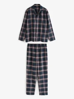 BOSS Blue Check Pyjamas Set