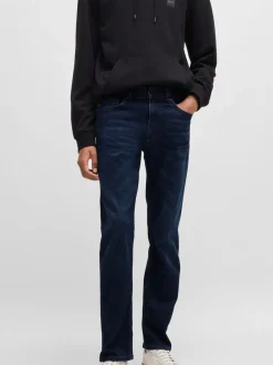 BOSS Blue Chrome Slim Fit Delaware Stretch Jeans