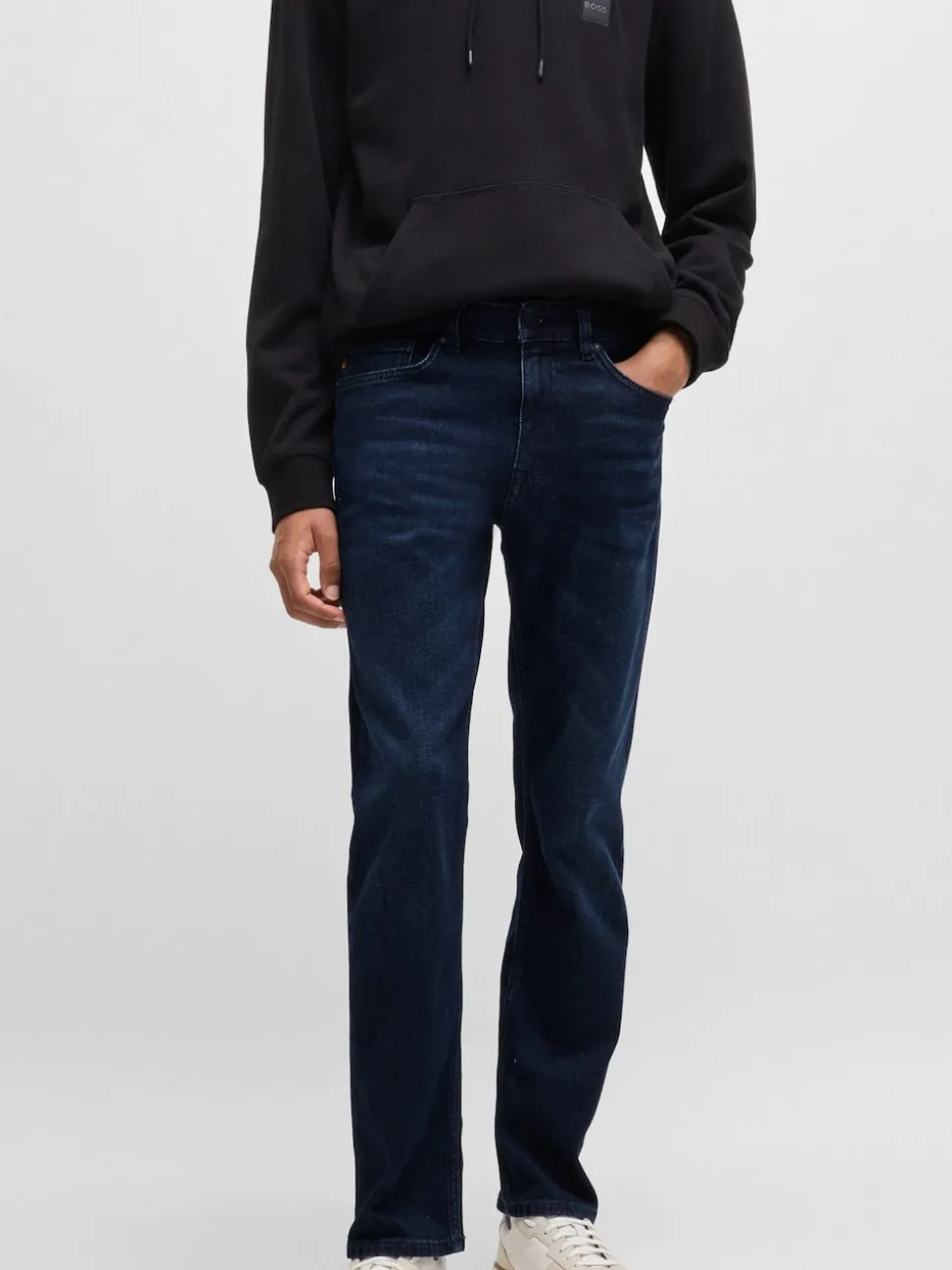 BOSS Blue Chrome Slim Fit Delaware Stretch Jeans