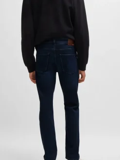 BOSS Blue Chrome Slim Fit Delaware Stretch Jeans