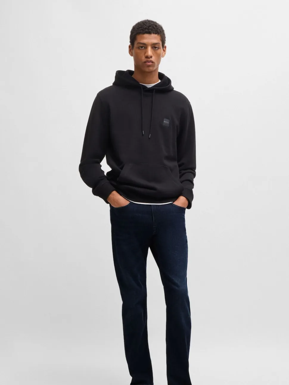 BOSS Blue Chrome Slim Fit Delaware Stretch Jeans