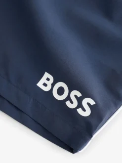 BOSS Blue Dark Starfish Quick Dry Swim Shorts