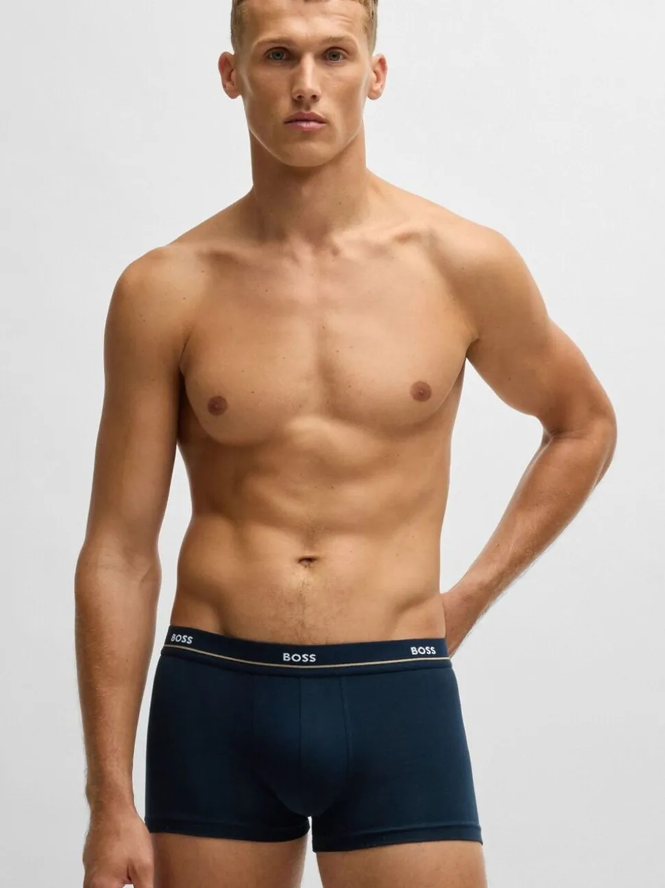BOSS Blue Essential Stretch Cotton 5 Pack Boxers