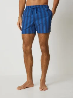 BOSS Blue Flounder Stripe Swim Shorts