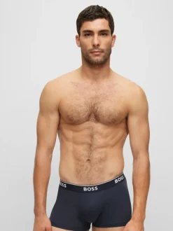 BOSS Blue/ Grey Power Trunks 3 Pack