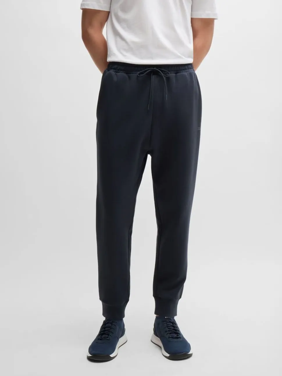 BOSS Blue Hadiko Straight Fit Stretch Tracksuit Joggers