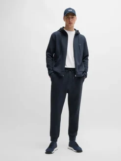 BOSS Blue Hadiko Straight Fit Stretch Tracksuit Joggers