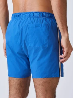 BOSS Blue Iconic Side Stripe Logo Swim Shorts