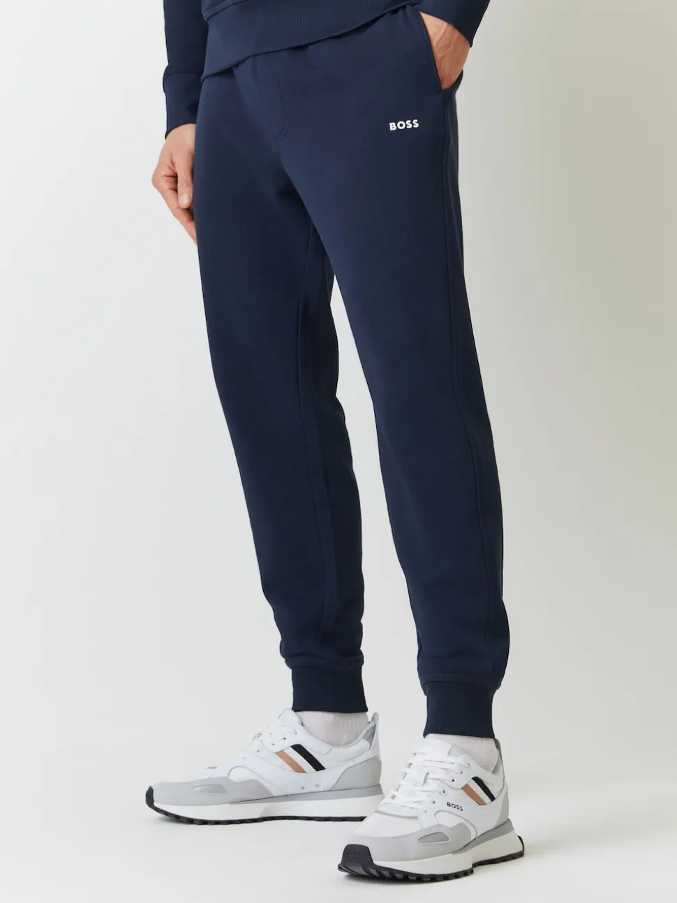 BOSS Blue Logo Hooded Tracksuit
