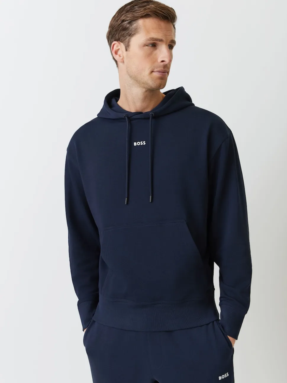 BOSS Blue Logo Hooded Tracksuit