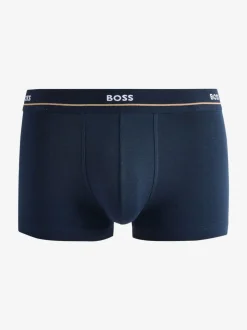 BOSS Blue Logo Waistband Stretch Cotton Trunks 5 Pack
