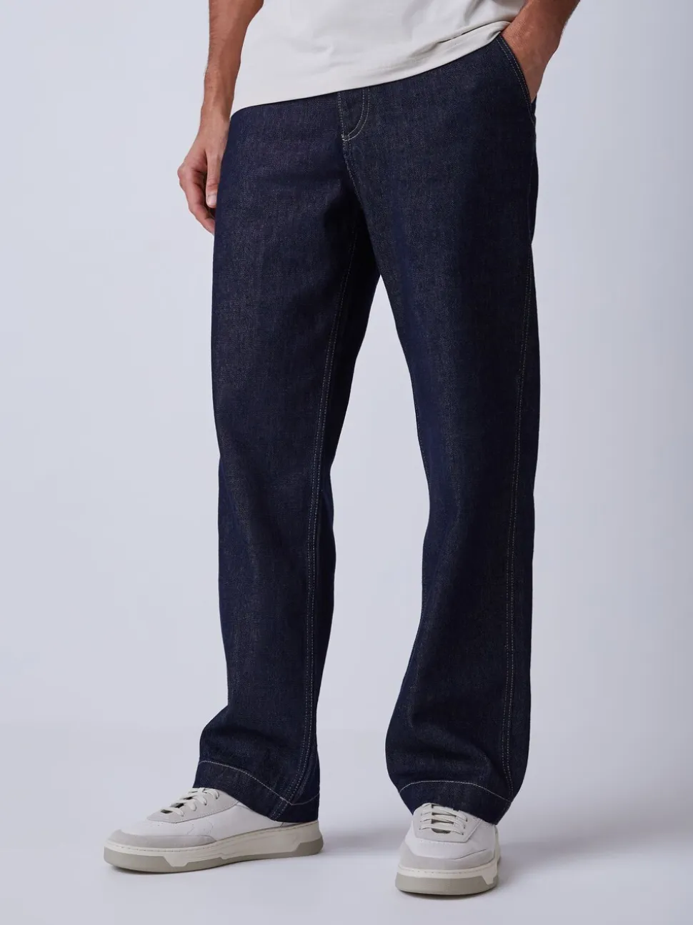 BOSS Blue Loose Fit Denim Jeans