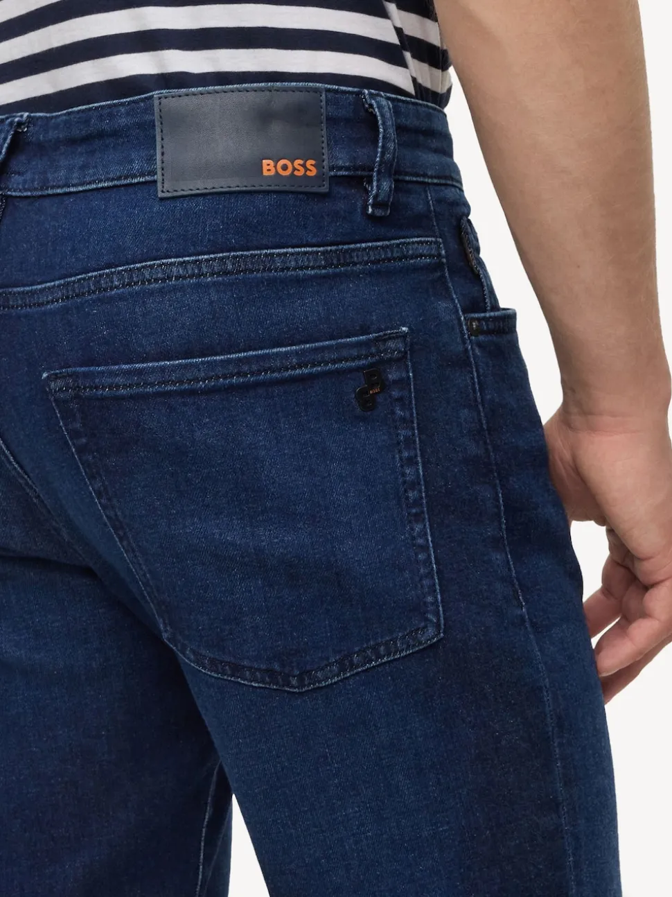 BOSS Blue Maine Regular Fit Stretch Jeans