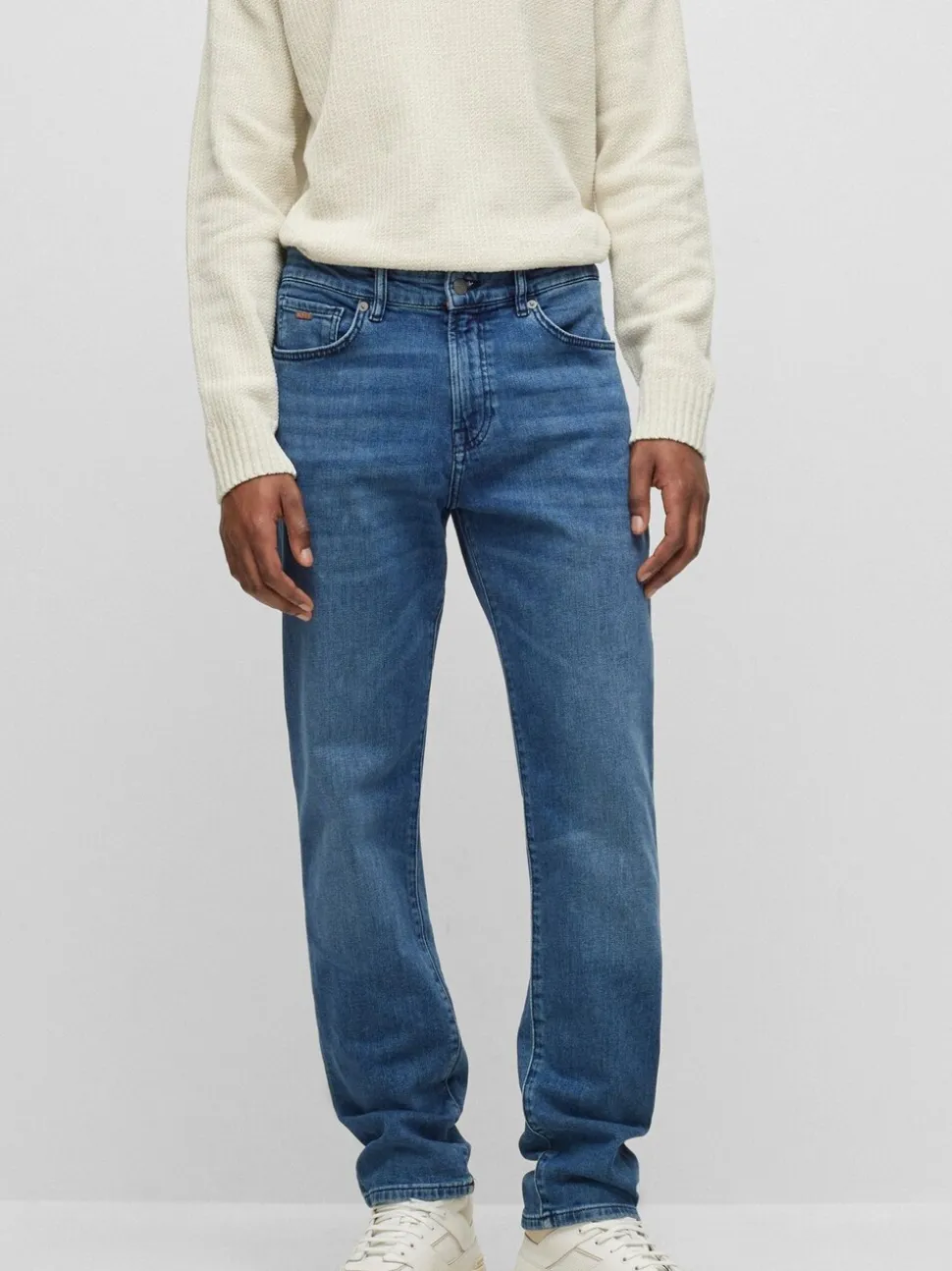 BOSS Blue Maine Relaxed Fit Stretch Jeans