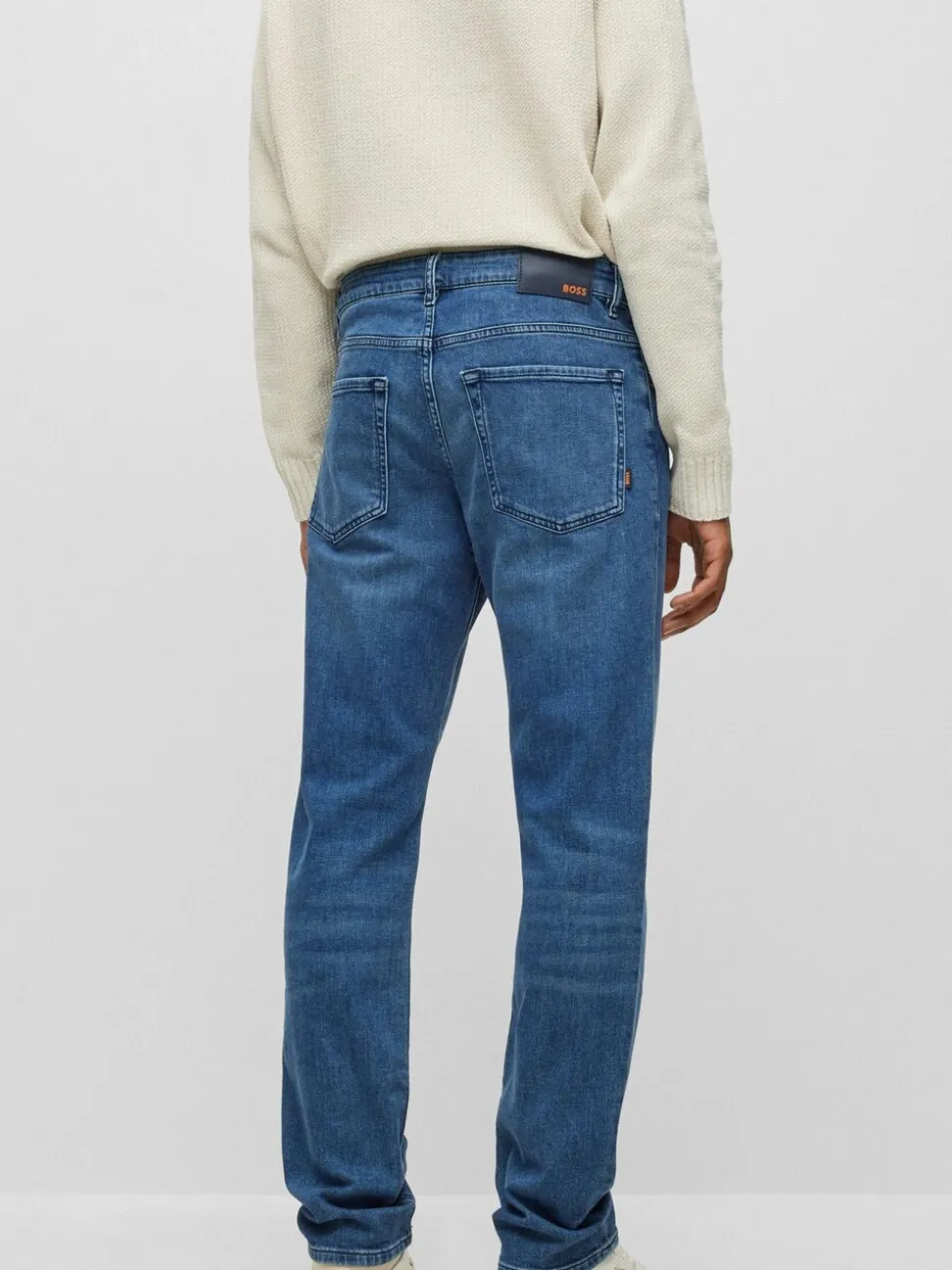 BOSS Blue Maine Relaxed Fit Stretch Jeans