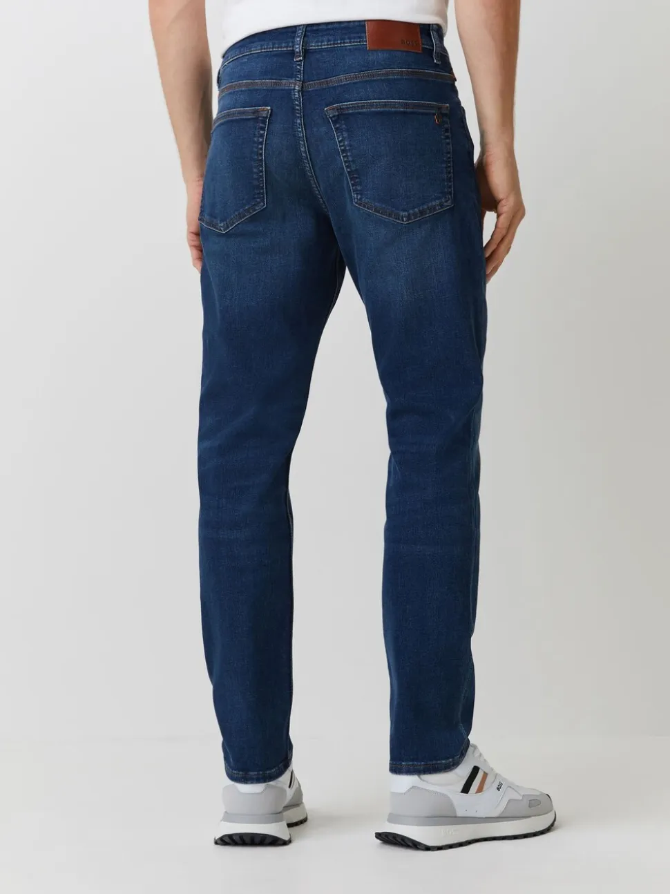 BOSS Blue Onyx Tapered-Fit Denim Jeans