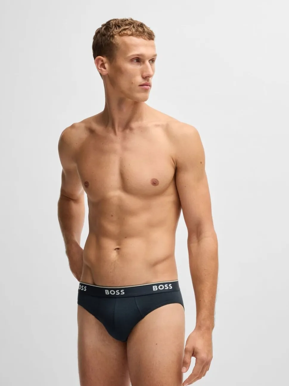 BOSS Blue Power Stretch Cotton 3 Pack Briefs