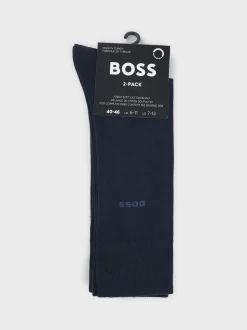 BOSS Blue Regular Length Socks 2 Pack