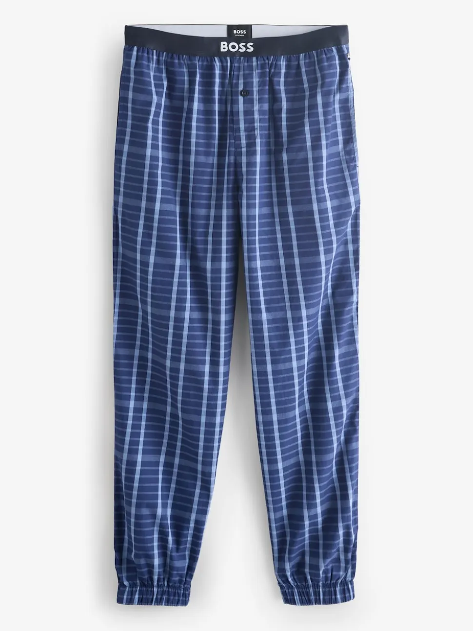 BOSS Blue Regular-Fit Logo Pyjamas Set