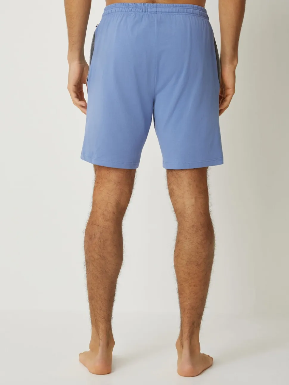 BOSS Blue Regular-Fit Logo Stretch Shorts