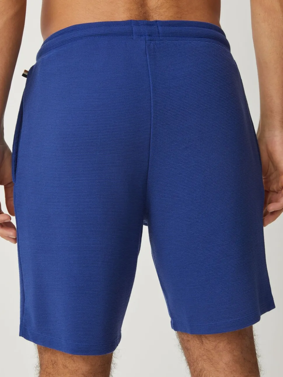 BOSS Blue Rib Regular-Fit Shorts