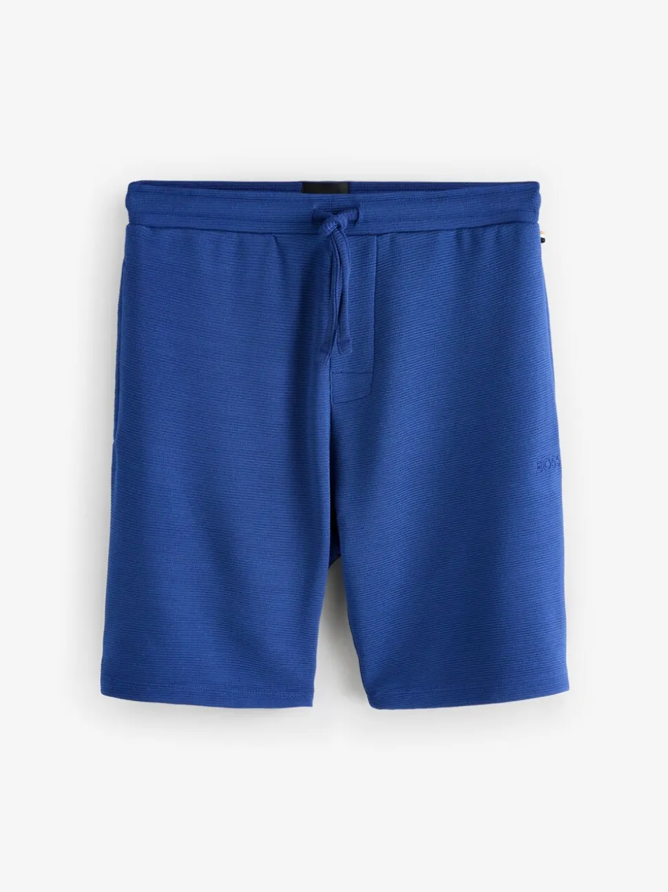 BOSS Blue Rib Regular-Fit Shorts