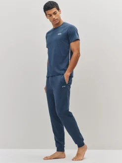 BOSS Blue Sky Stretch Cotton Tracksuit Bottoms