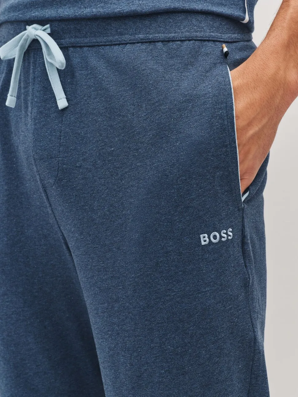 BOSS Blue Sky Stretch Cotton Tracksuit Bottoms