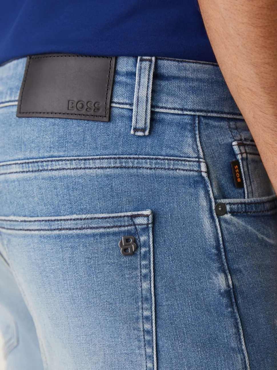 BOSS Blue Slim Fit Delaware Stretch Jeans