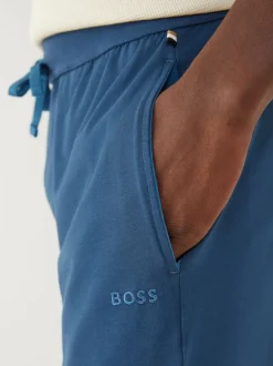 BOSS Blue Stretch Cotton Tracksuit Bottoms