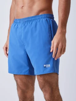 BOSS Blue Swordfish Logo Swim Shorts