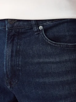BOSS Blue Tapered Fit Comfort Stretch Denim Jeans