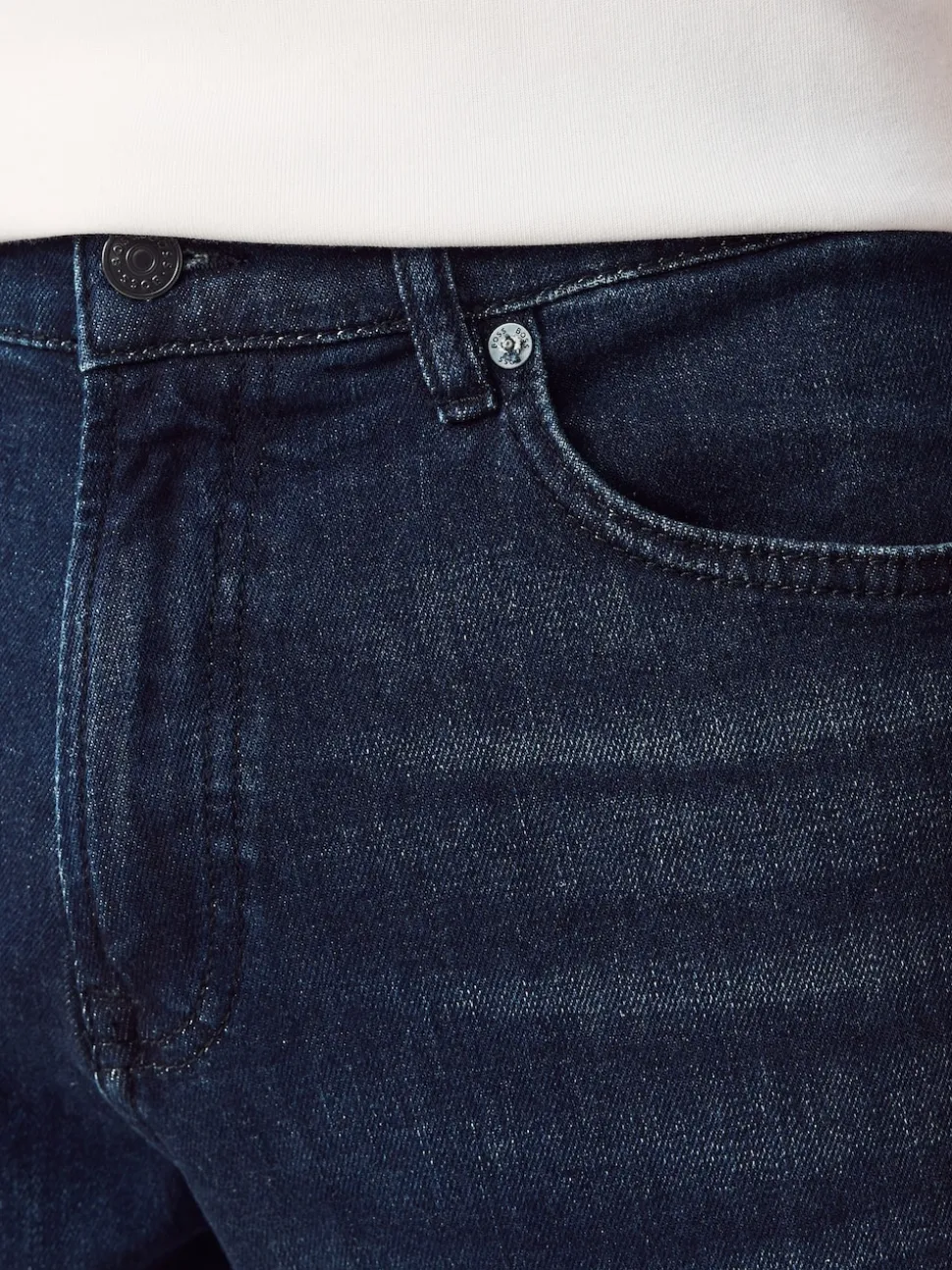BOSS Blue Tapered Fit Comfort Stretch Denim Jeans