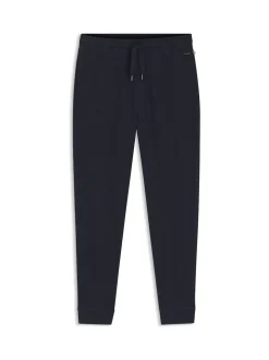 BOSS Blue Textured Logo Joggers