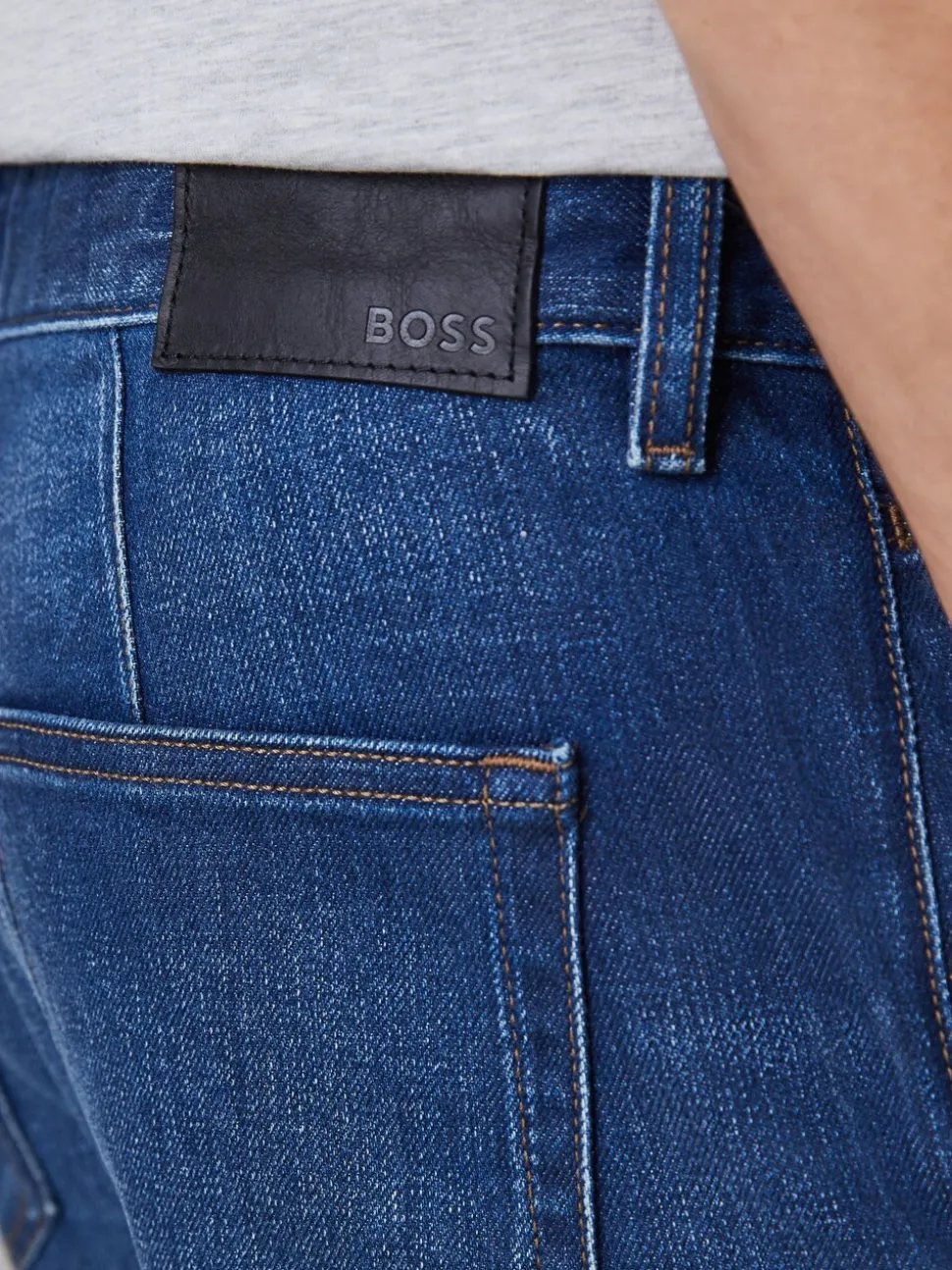BOSS Blue Troy Straight Leg Denim Jeans