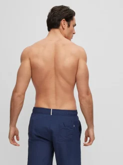 BOSS Blue Whale Logo Lined Swim Shorts