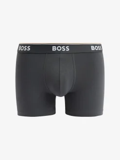 BOSS Blue/White Power Stretch Cotton 3 Pack Boxers