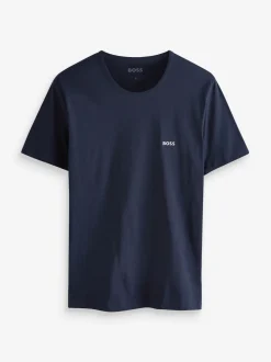 BOSS Blue/White/Black Classic Crew Neck T-Shirts 3 Pack