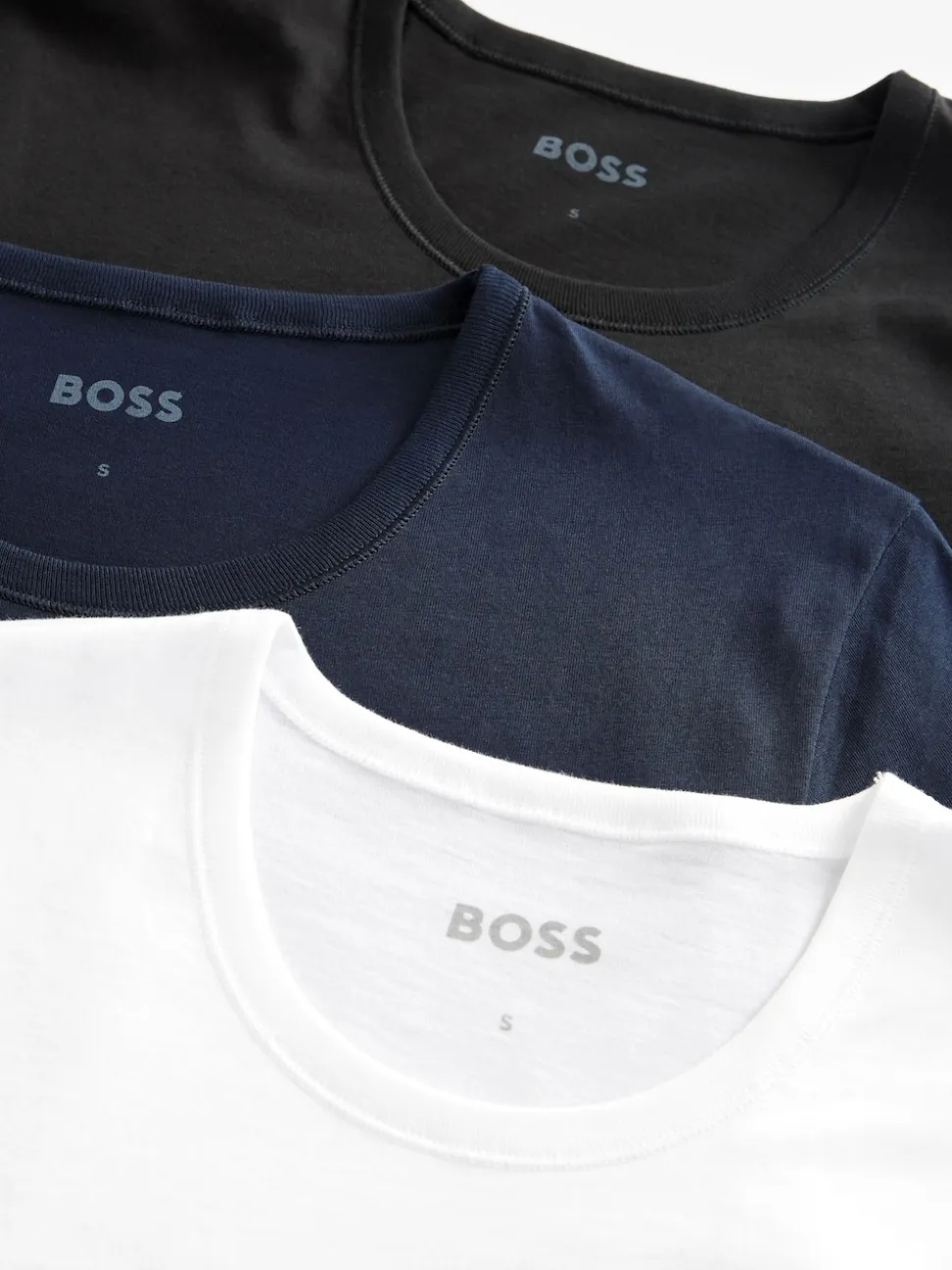 BOSS Blue/White/Black Classic Crew Neck T-Shirts 3 Pack