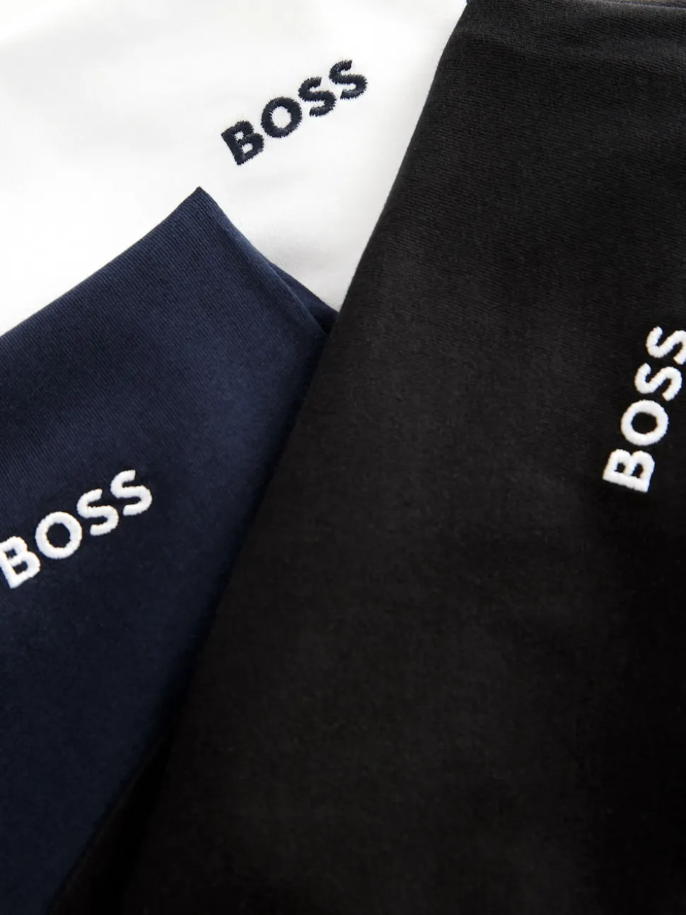 BOSS Blue/White/Black Classic Crew Neck T-Shirts 3 Pack