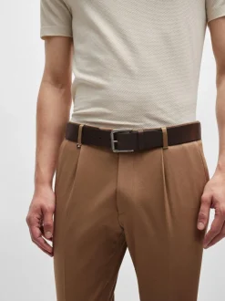 BOSS Brown Joris Leather Belt