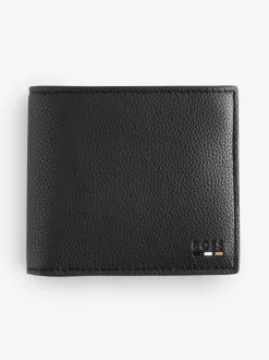 BOSS Brown Ray Signature Logo Billfold Wallet