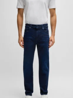 BOSS Dark Blue Slim-Fit Delaware Jeans