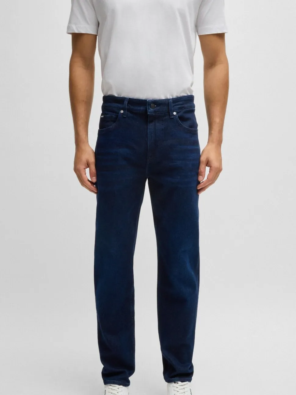 BOSS Dark Blue Slim-Fit Delaware Jeans