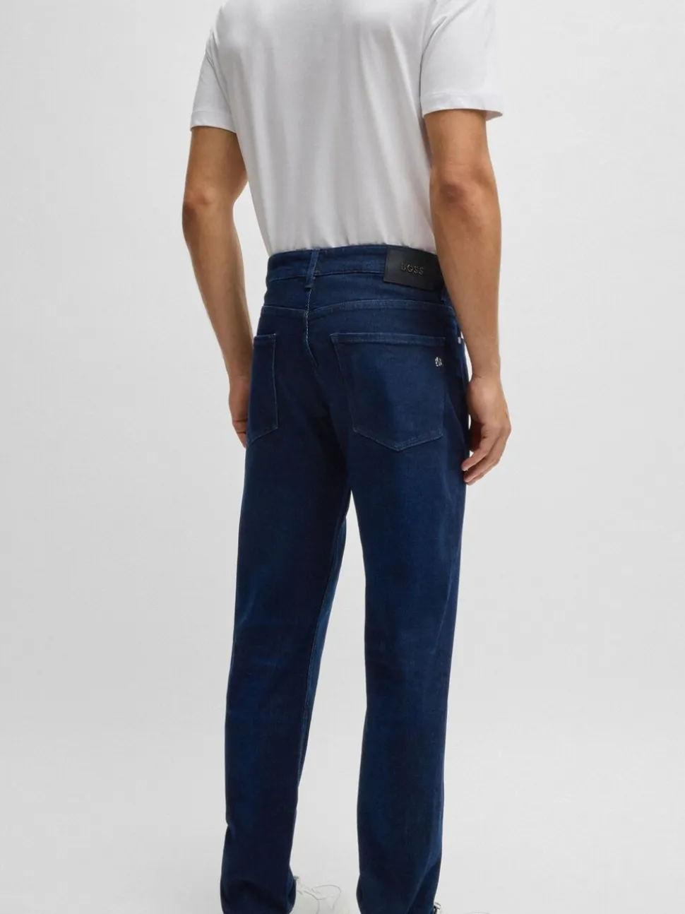 BOSS Dark Blue Slim-Fit Delaware Jeans