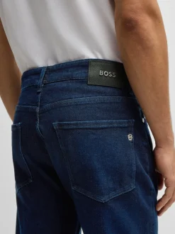 BOSS Dark Blue Slim-Fit Delaware Jeans