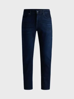 BOSS Dark Blue Slim-Fit Delaware Jeans