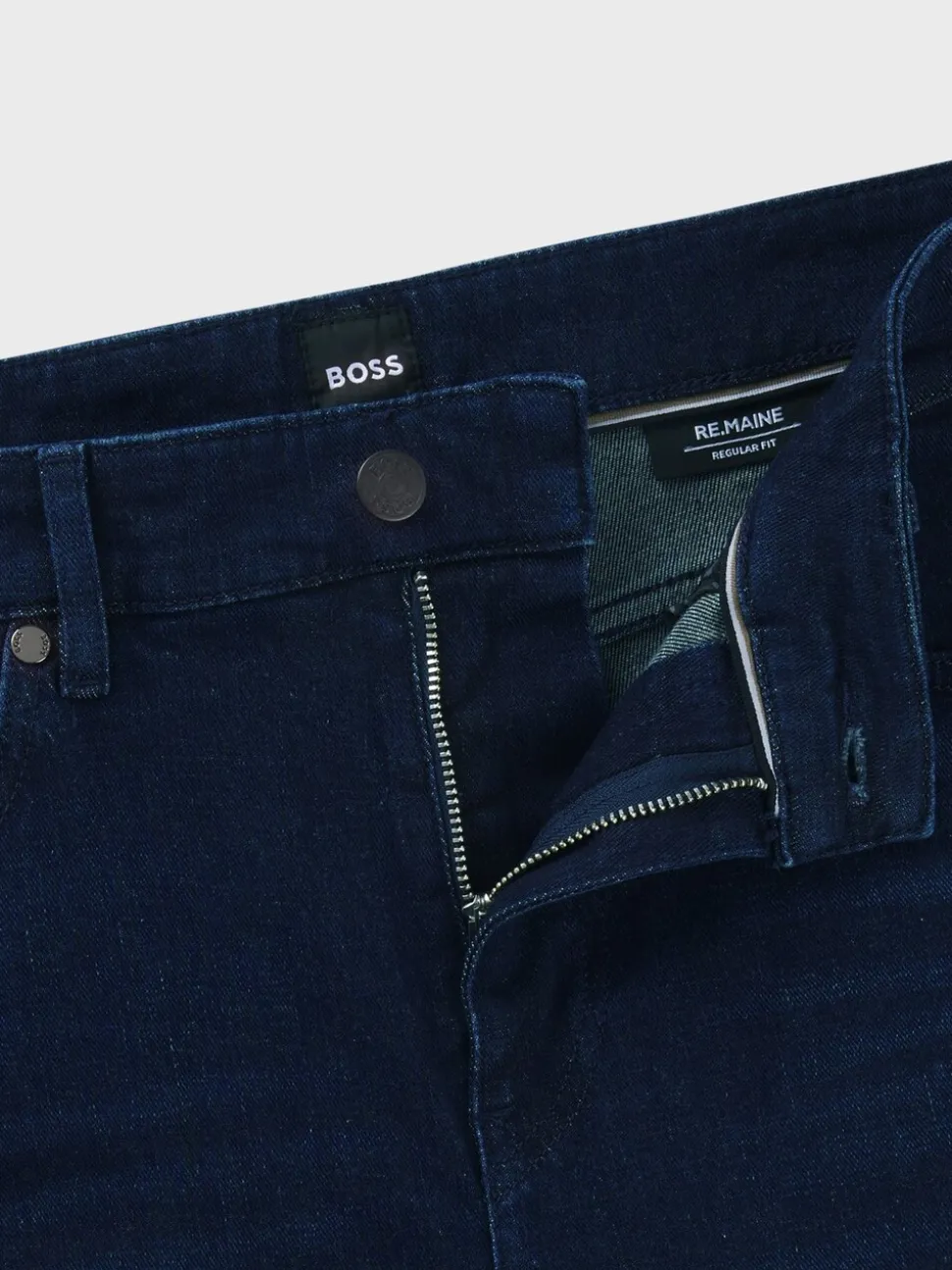 BOSS Dark Blue Slim-Fit Delaware Jeans