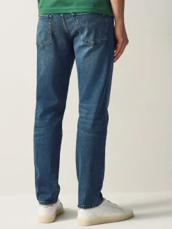 BOSS Denim Blue Tapered Fit Comfort Stretch Denim Jeans